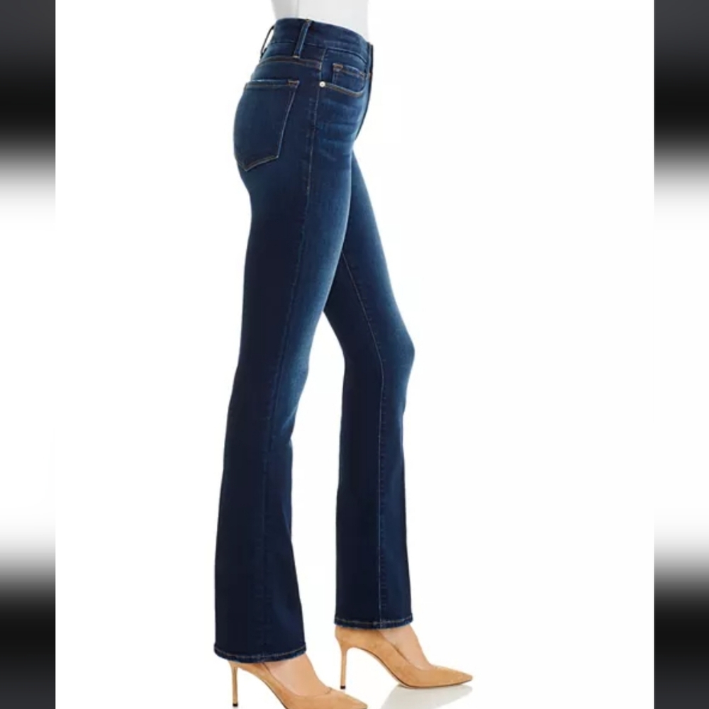 Frame Denim Le Mini Boot Jeans In Augusta - Picture 2 of 14